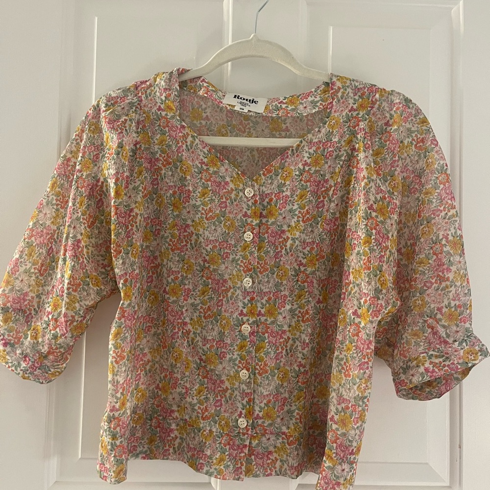Rouje Floral Top with Liberty fabric